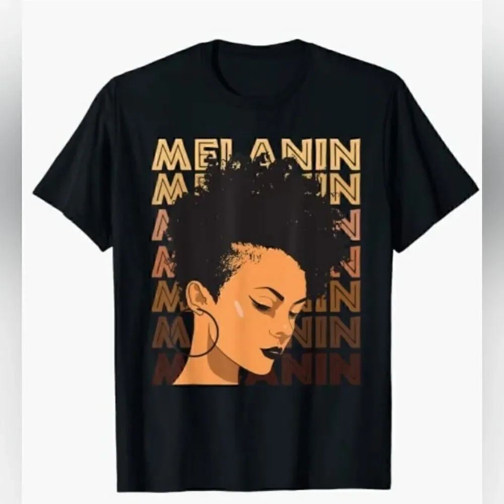Black Strong Girl Afro Love Melanin African American Women T-Shirt